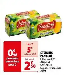 Auchan Sterling - panache offre