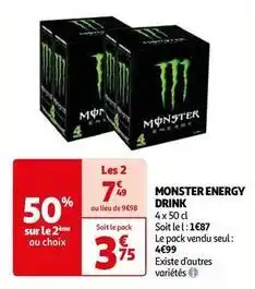 Auchan Monster - energy drink offre