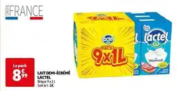 Auchan Lactel - lait demi-écrémé offre