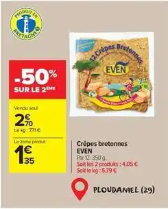 Carrefour Market Even - crêpes bretonnes offre