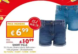 Trafic Short fille offre