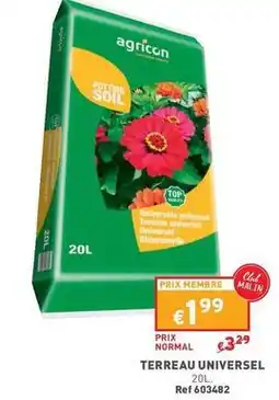 Trafic Agricon - terreau universel offre