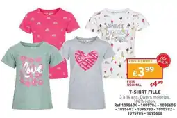 Trafic T shirt fille offre