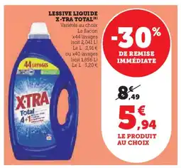 Super U LESSIVE LIQUIDE X-TRA TOTAL offre