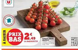Super U TOMATE CERISE GRAPPE U offre