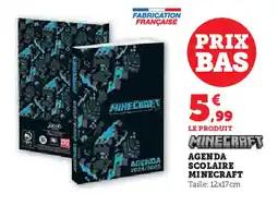 Hyper U AGENDA SCOLAIRE MINECRAFT offre