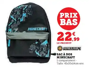 Hyper U SAC À DOS MINECRAFT offre