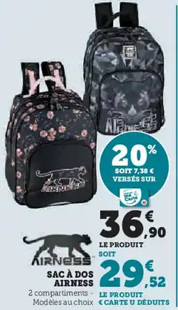 Hyper U SAC À DOS AIRNESS offre
