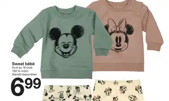 Zeeman Sweat bébé offre