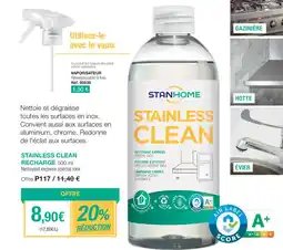 Stanhome STAINLESS CLEAN RECHARGE offre