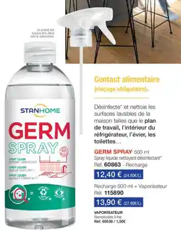 Stanhome GERM SPRAY offre