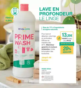 Stanhome PRIME WASH offre