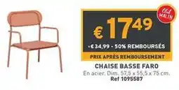 Trafic Chaise basse faro offre