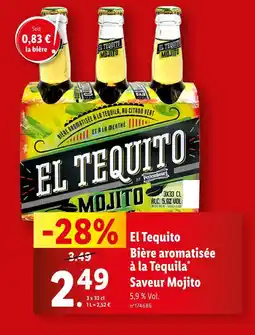 Lidl El Tequito Bière aromatisée à la Tequila Saveur Mojito offre
