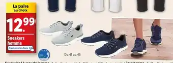 Lidl Sneakers homme offre