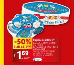 Lidl Caprice des Dieux offre