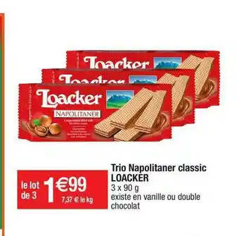 Migros Trio Napolitaner Classic Loacker offre