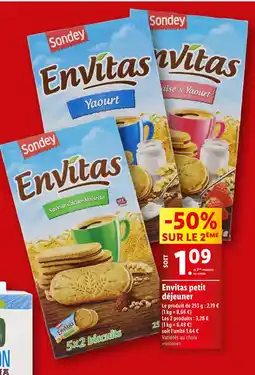 Lidl Envitas petit déjeuner offre