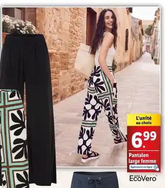 Lidl esmara Pantalon large femme offre