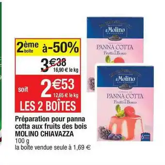 Migros Préparation Pour Panna Cotta Aux Fruits Des Bois Molino Chiavazza offre