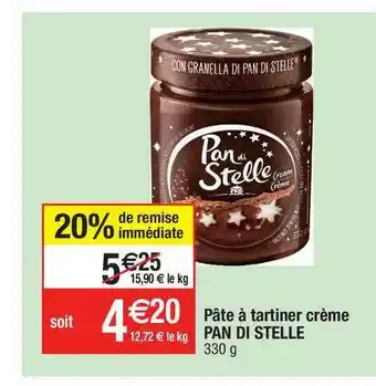 Migros Pâte à Tartiner Crème Pan Di Stelle offre