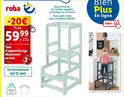 Lidl roba Tour d’apprentissage Montessori en bois offre