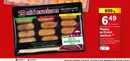 Lidl Plateau de 15 mini saucisses offre