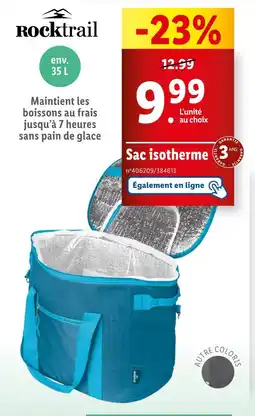 Lidl ROCKtrail Sac isotherme offre