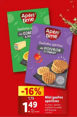 Lidl Apéri'time Mini gaufres apéritives offre