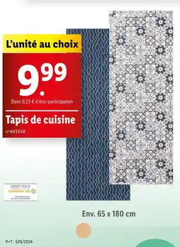Lidl Tapis de cuisine offre