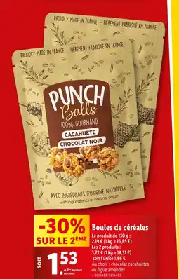Lidl Boules de céréales offre