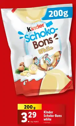Lidl Kinder Schoko-Bons white offre