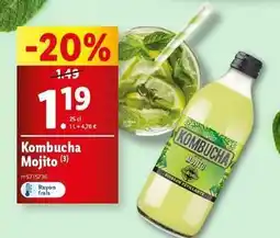 Lidl Kombucha - mojito offre