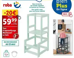 Lidl Tour d'apprentissage montessori en bois offre