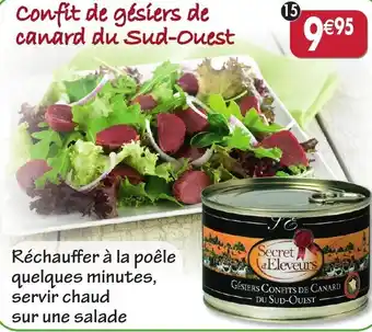 Maximo Confit de gésiers de canard du Sud-Ouest offre