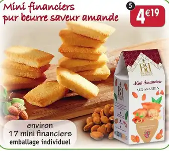 Maximo Mini financiers pur beurre saveur amande offre