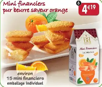 Maximo Mini financiers pur beurre saveur orange offre