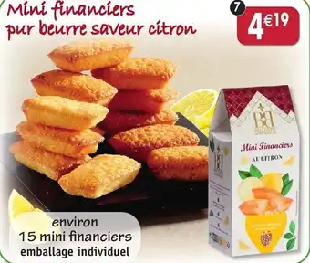 Maximo Mini financiers pur beurre saveur citron offre