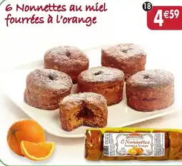 Maximo 6 Nonnettes au miel fourrées à l'orange offre