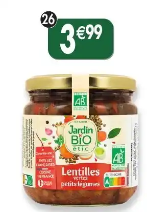 Maximo Lentilles cuisinées aux petits légumes offre