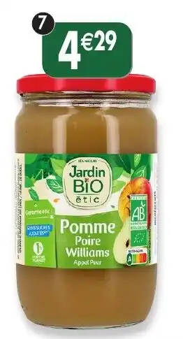 Maximo Compote pomme/poire Williams offre