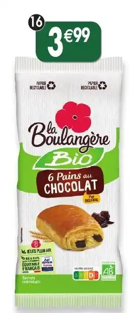 Maximo 6 pains au chocolat offre