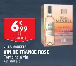 ALDI VILLA MANDEL VIN DE FRANCE ROSE offre