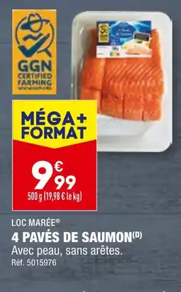 ALDI 4 PAVÉS DE SAUMON offre