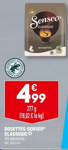 ALDI SENSEO DOSETTES CLASSIQUE offre