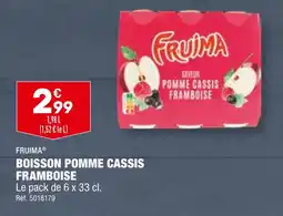 ALDI FRUIMA BOISSON POMME CASSIS FRAMBOISE offre