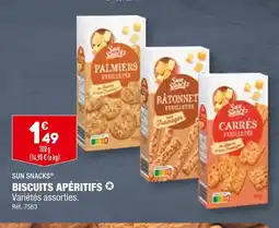 ALDI SUN SNACKS BISCUITS APÉRITIFS offre