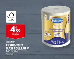 ALDI SUBLIMO ESSUIE-TOUT MAXI ROULEAU offre