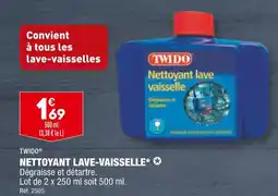 ALDI TWIDO NETTOYANT LAVE-VAISSELLE offre