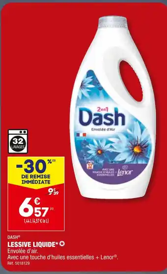 ALDI DASH LESSIVE LIQUIDE offre